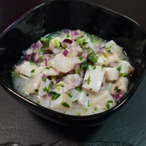 Ceviche de lubina