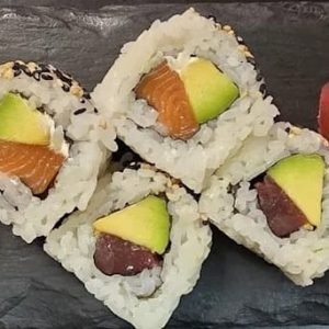 Bandeja Individual Mixta (10 Piezas Atún y Salmón)